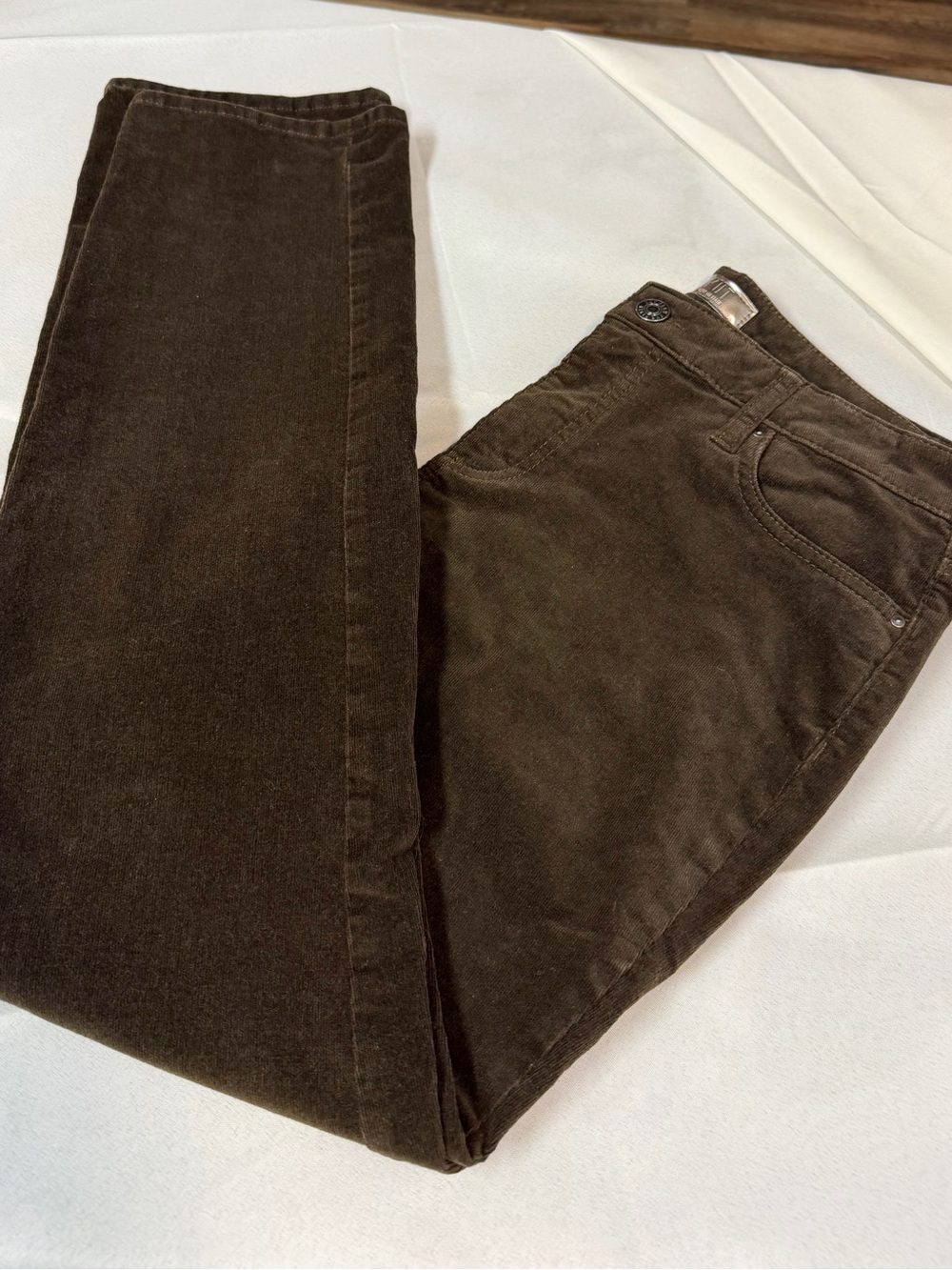 Kut from the Kloth Catherine Mid-Rise Boyfriend Stretch Brown Cords Women’s 12 - Picture 8 of 9